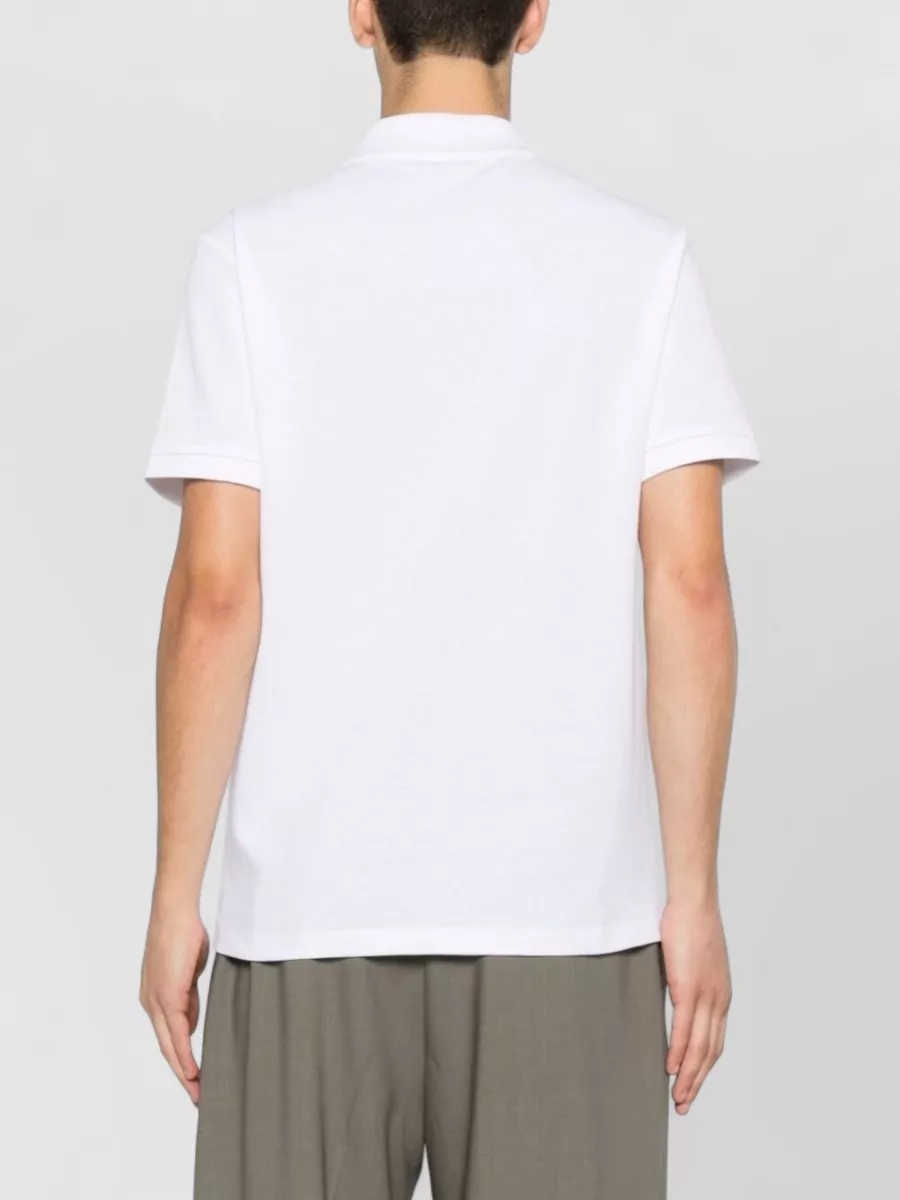Balmain Piqué Cotton Logo-Embroidered Polo Shirt