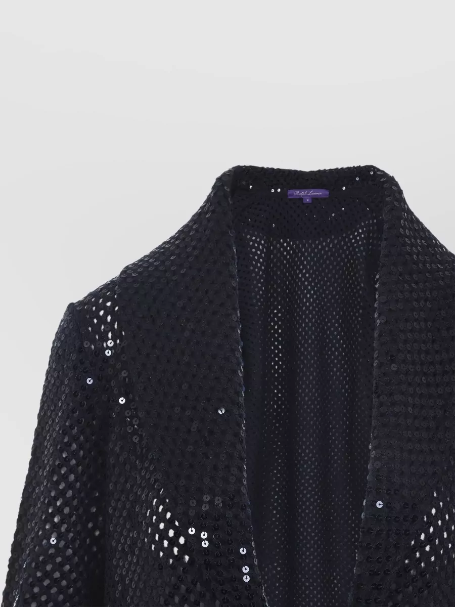 Ralph Lauren Collection Cashmere Mesh Long-Sleeve Maxi Cardigan