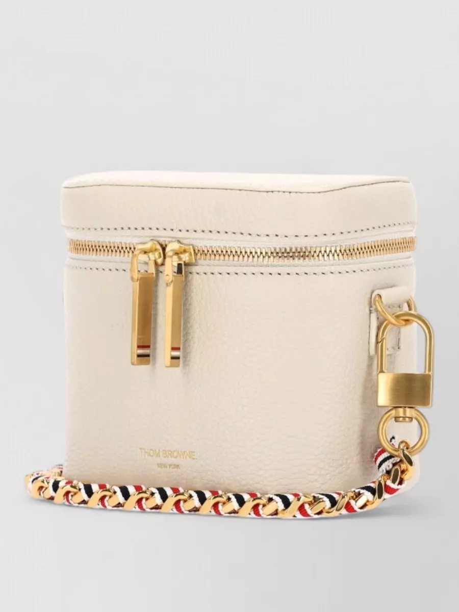 Thom Browne leather clutch bag