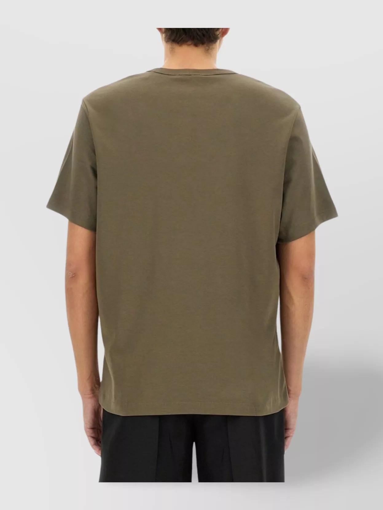 Helmut Lang Regular Fit T-shirt With Tonal Logo Embossing