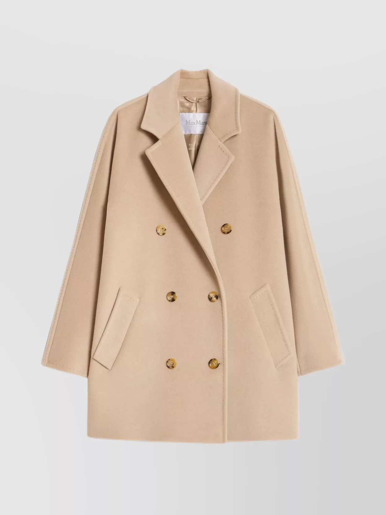 Max Mara Rebus 101801 Icon Wool And Cashmere Coat In Brown