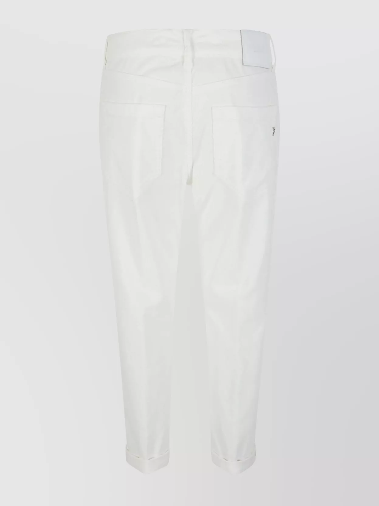 Shop Dondup Cuffed Buttoned Five-pocket Trousers
