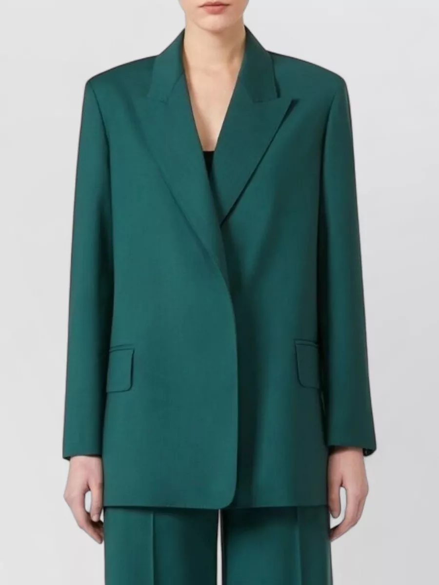 Max Mara Virgin Wool Belted Blazer