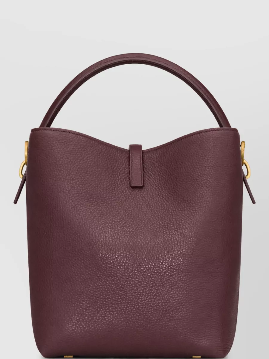 Saint Laurent Le 37 Leather Bucket Bag