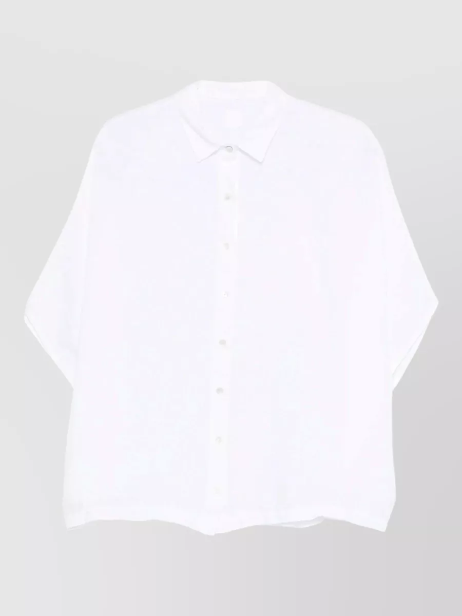 120% Lino Linen Short-Sleeve Loose-Fit Shirt