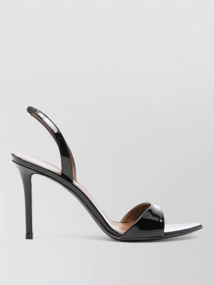 Giuseppe Zanotti High Heel Open Toe Leather Sandals In Multi