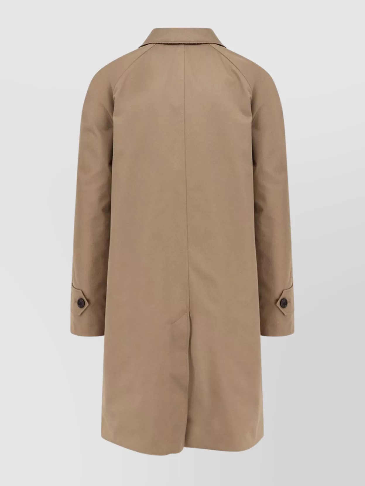 Burberry Reversible Cotton Coat With Long Sleeves And Back Vent
