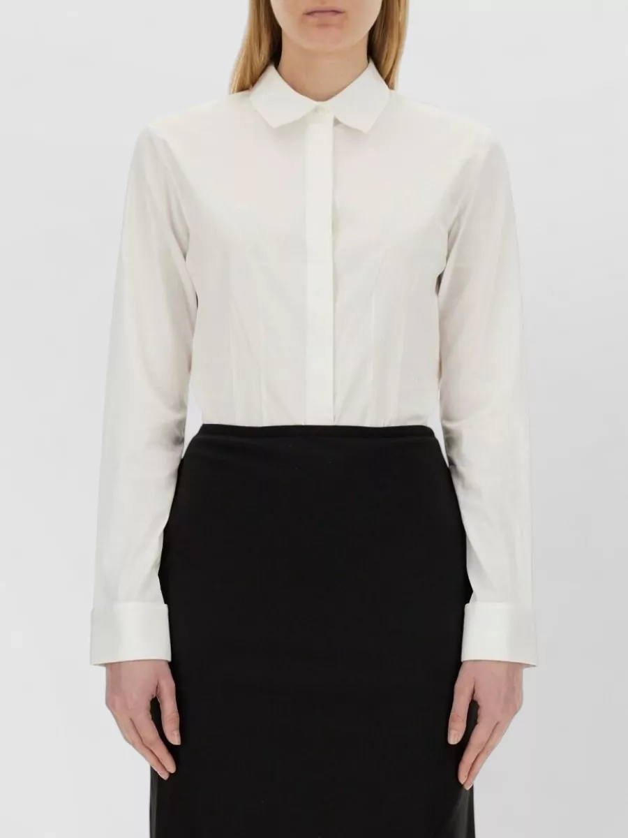 Helmut Lang Cotton Fitted Shirt Dress