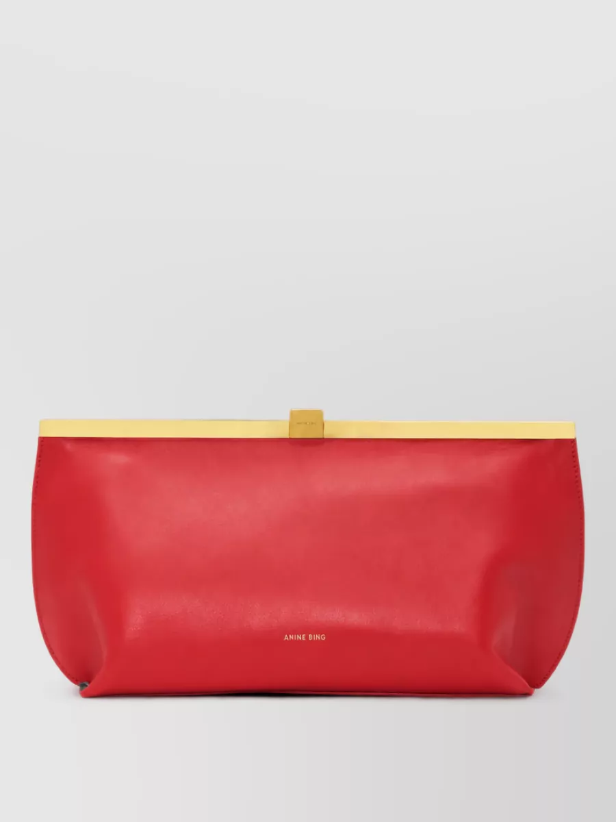 Anine Bing leather clutch bag
