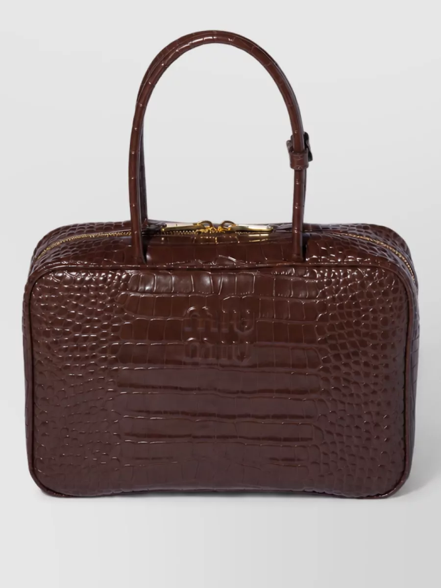 Miu Miu beau leather clutch bag