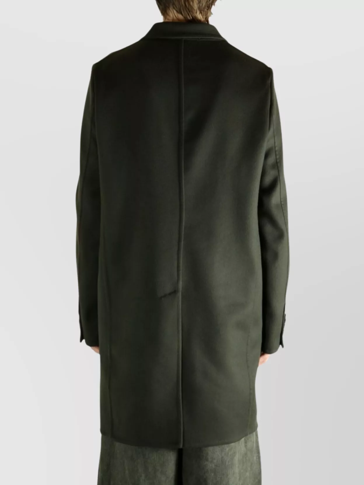 Givenchy Long Sleeve Coat Flap Pockets