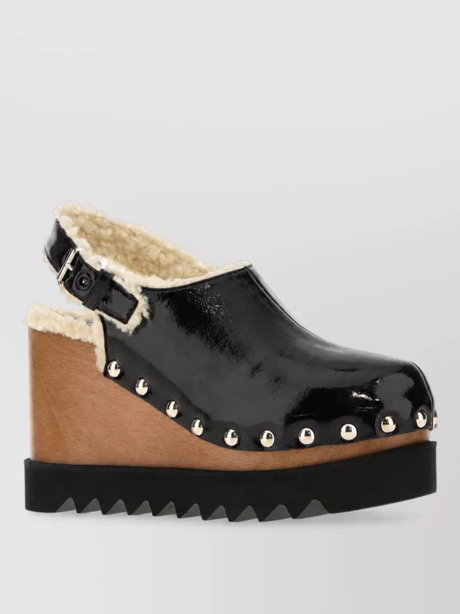 Stella Mccartney platform wedge mules