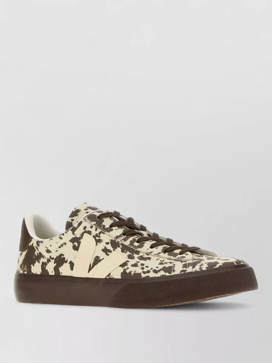 Veja leather printed sneakers