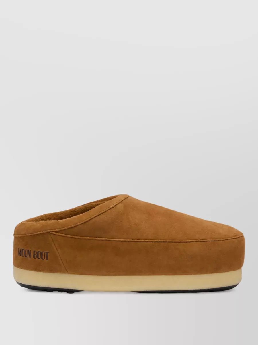 Moon Boot suede leather mules
