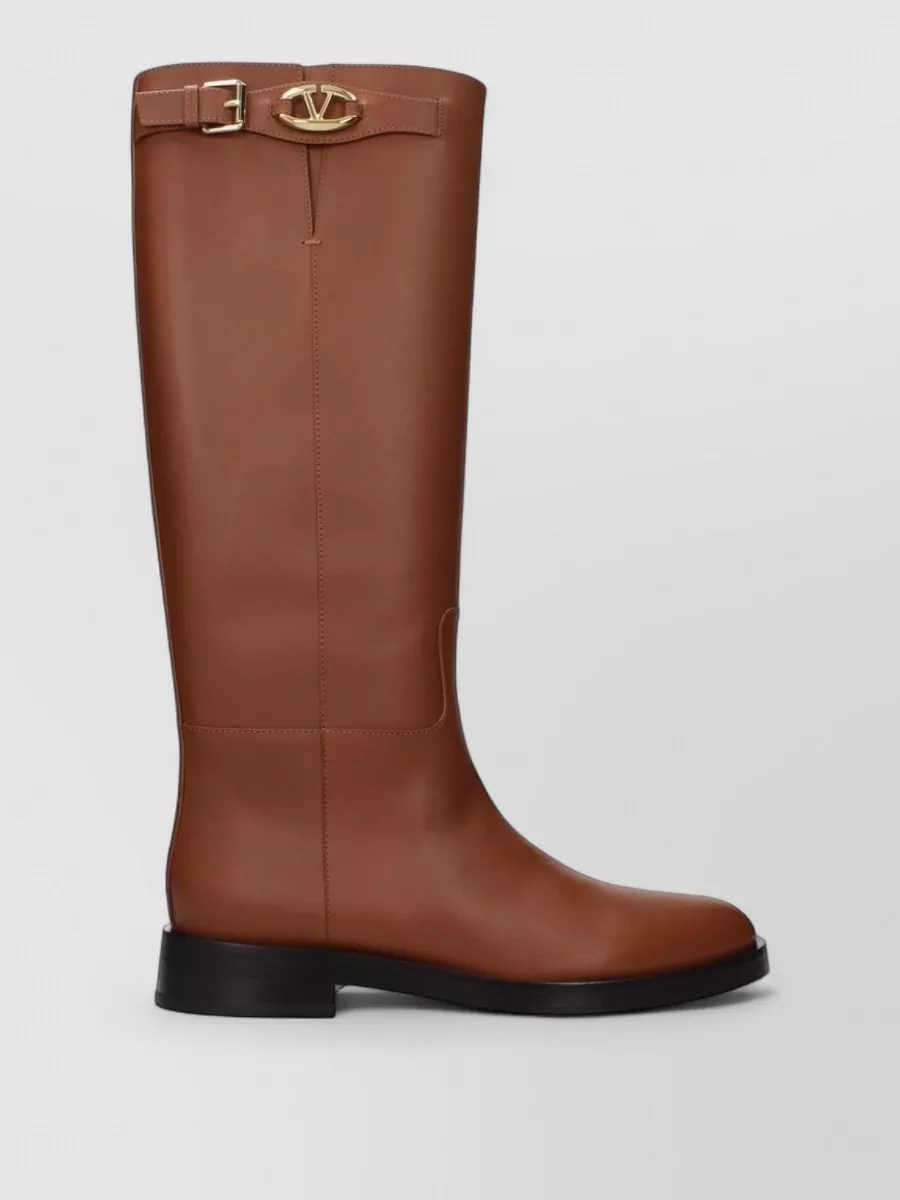 Valentino Garavani Leather Knee-High Boots