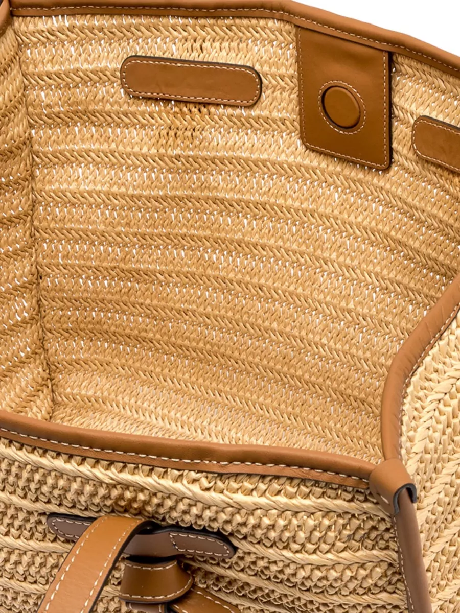 Gianni Chiarini Marcella Tote Bag Contrast Trim Woven