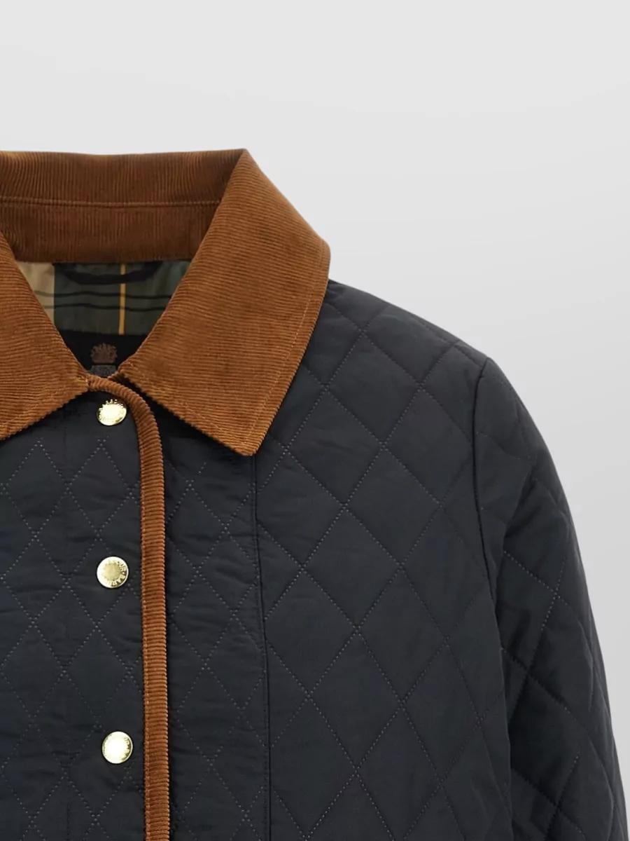 Barbour Quilted Single Breasted Coat