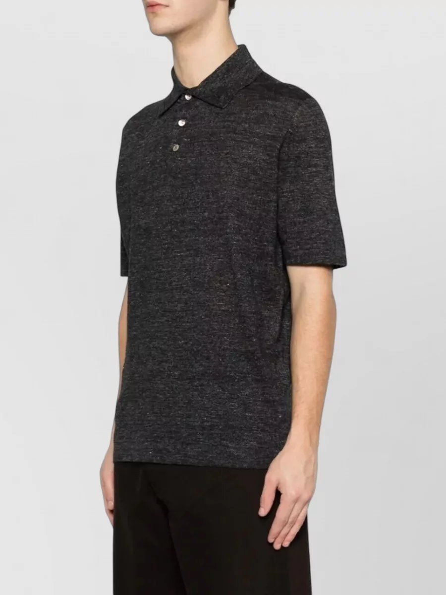 Brunello Cucinelli Linen And Cotton Polo Shirt