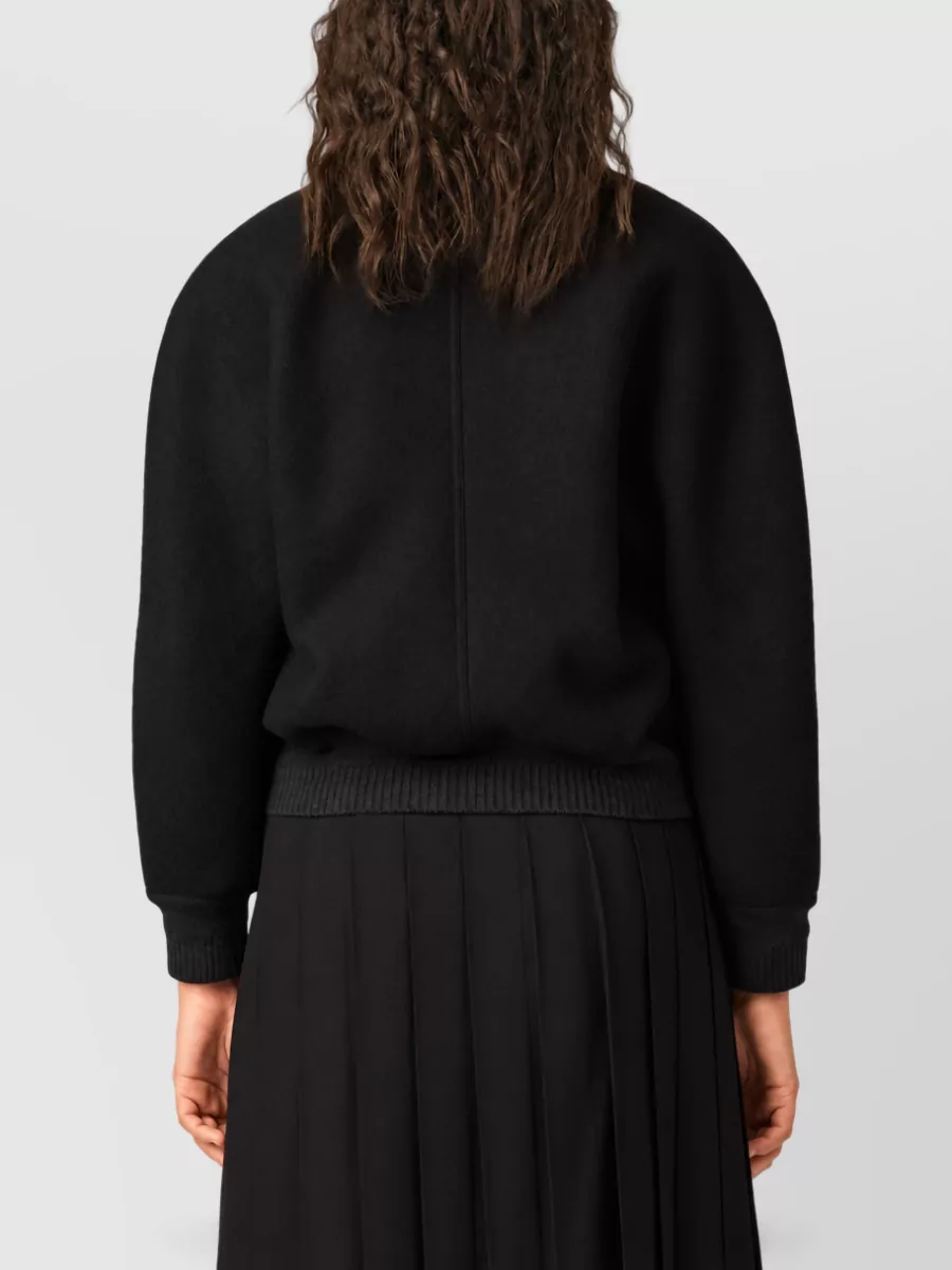 Ami Paris Wool Double-Breasted Bomber Jacket