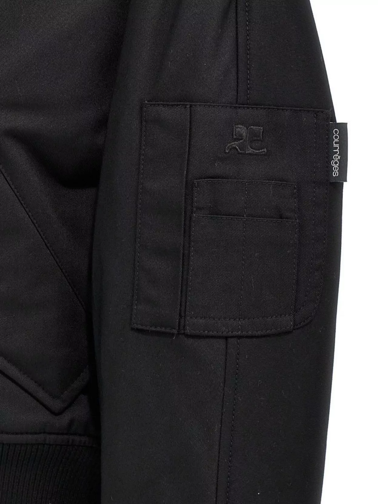 Courrèges Scuba Bomber Jacket Casual Jackets And Parka Black