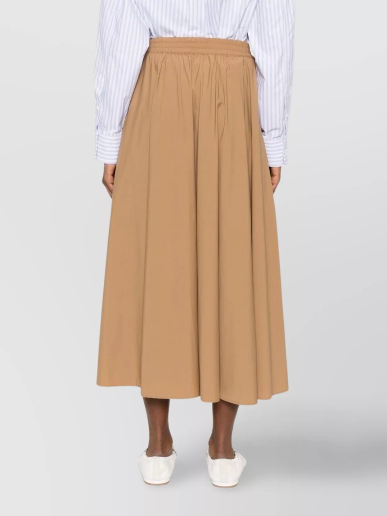 Herno Flared Pleated Midi Skirt