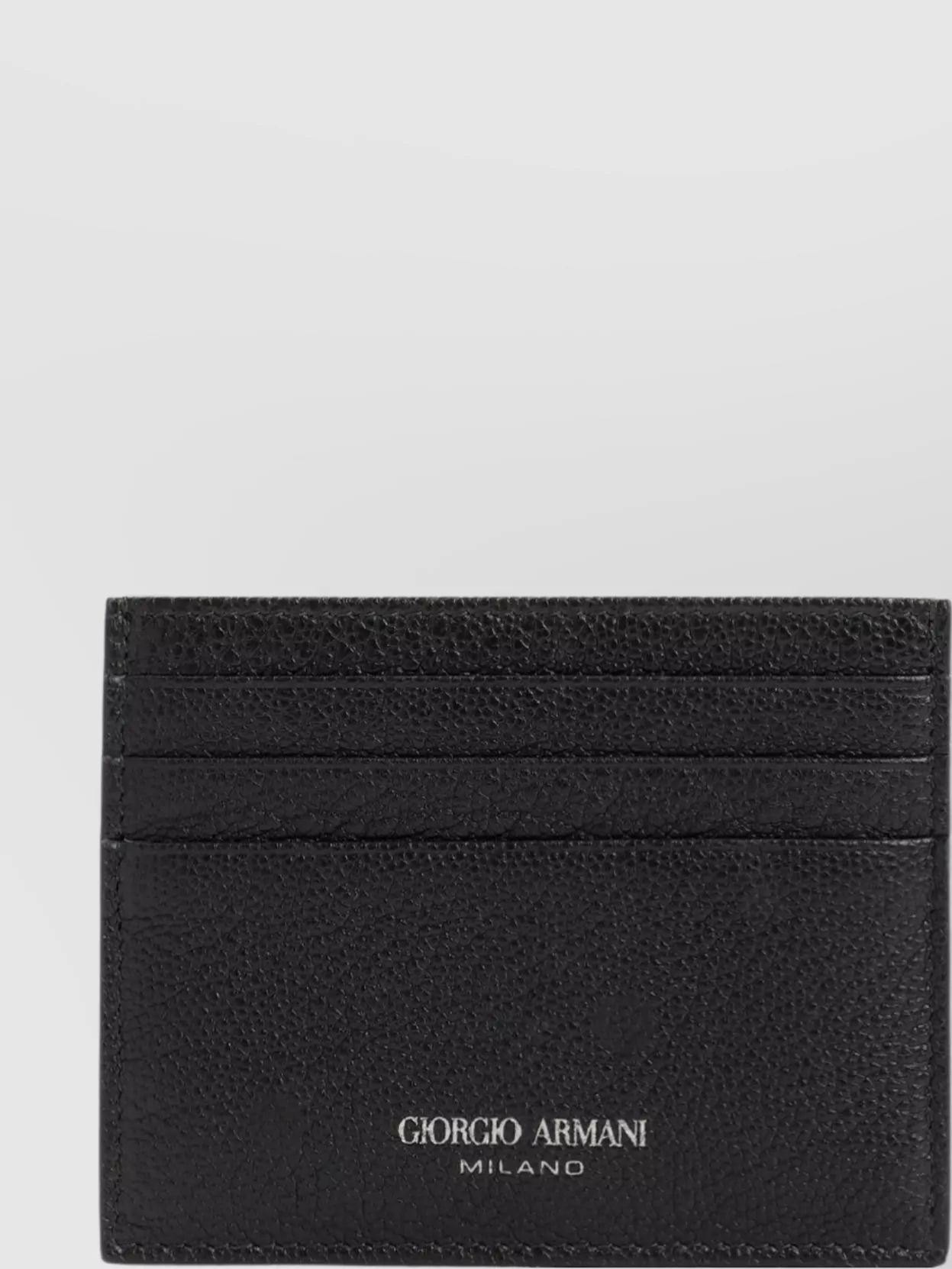 Giorgio Armani Leather Credit Card Holder