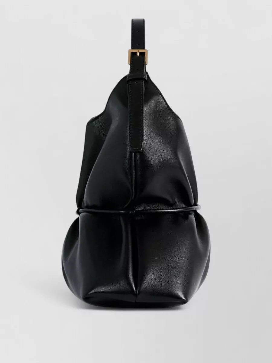 Balmain Medium Leather Shoulder Bag