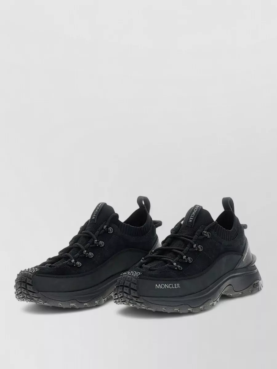 Moncler suede low-top sneakers