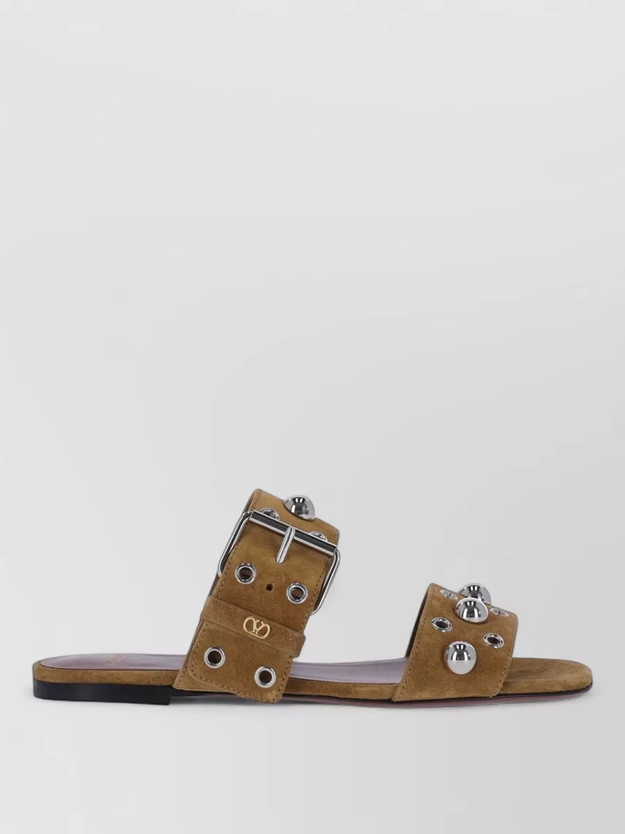 Valentino Garavani Leather Studded Sandals