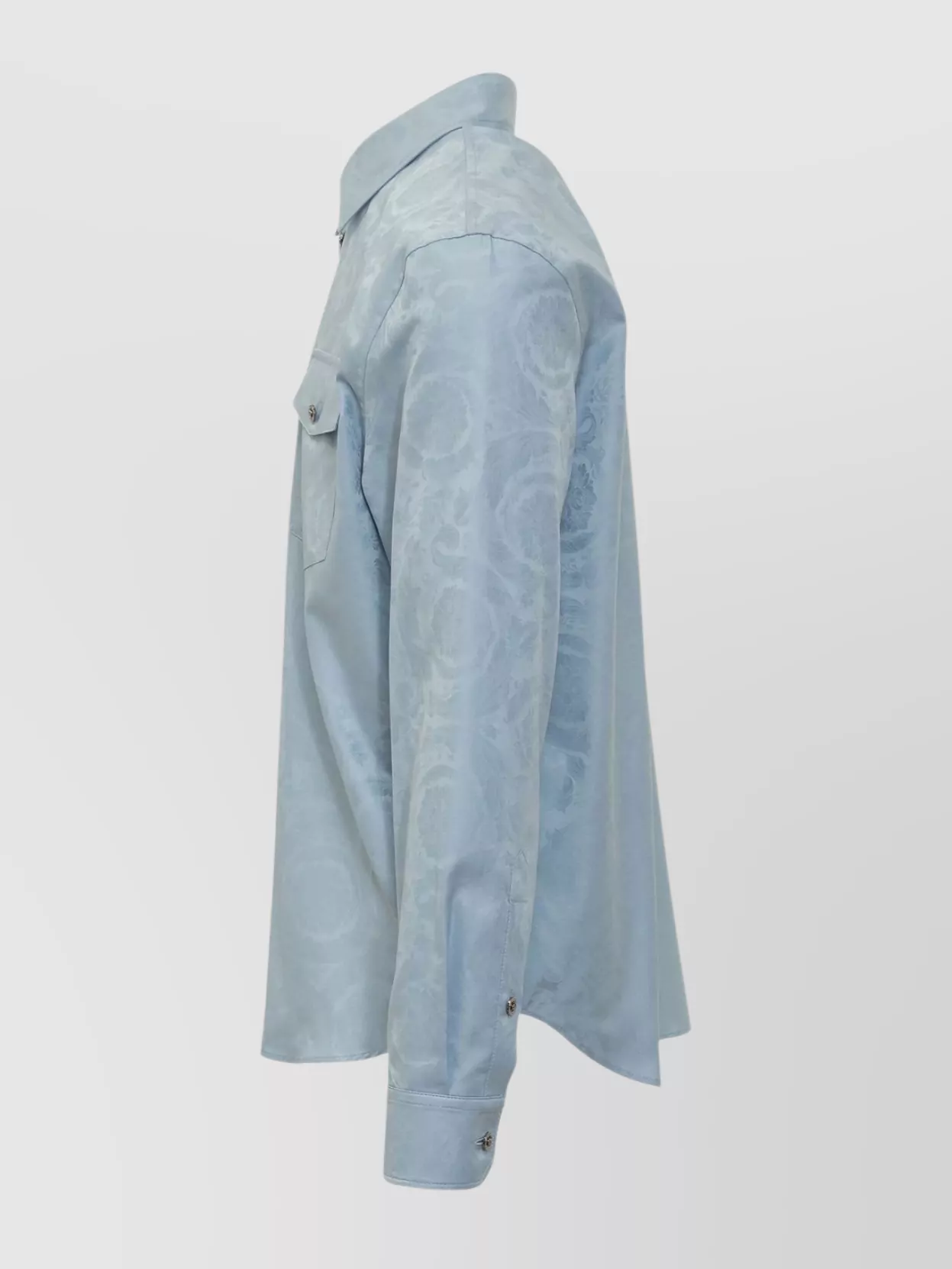 Versace Jacquard Barocco Shirt Flap Pockets