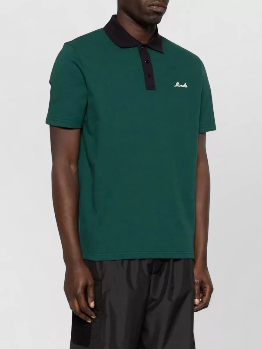 Moncler Cotton Piqué Polo Shirt