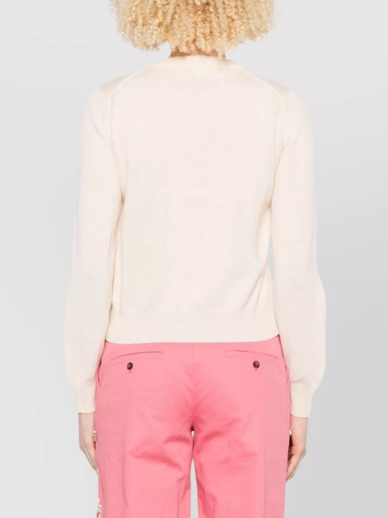 Maison Kitsuné Cardigan Wool Embroidered Detail