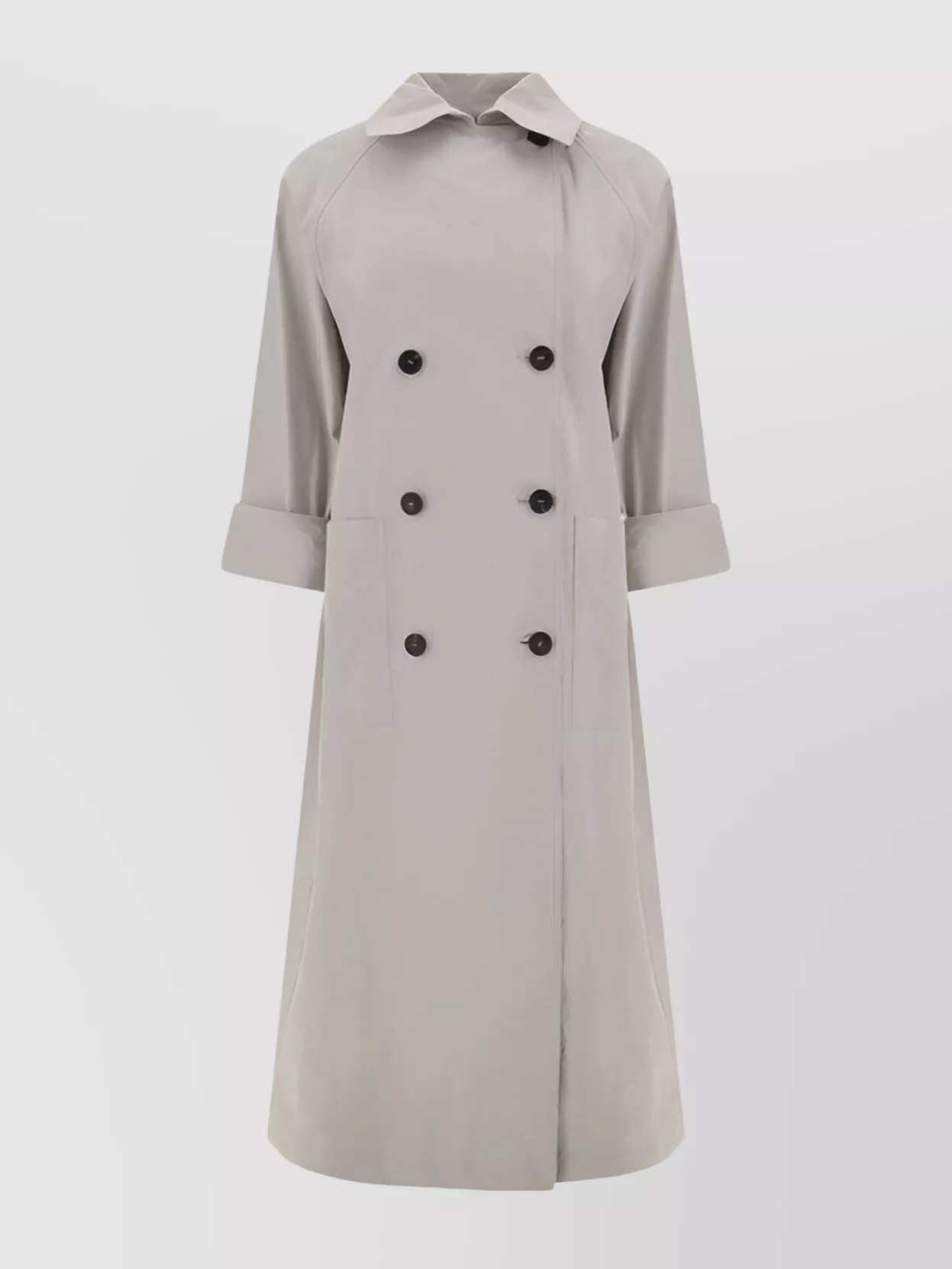 Shop Brunello Cucinelli Long Belted Trench Coat
