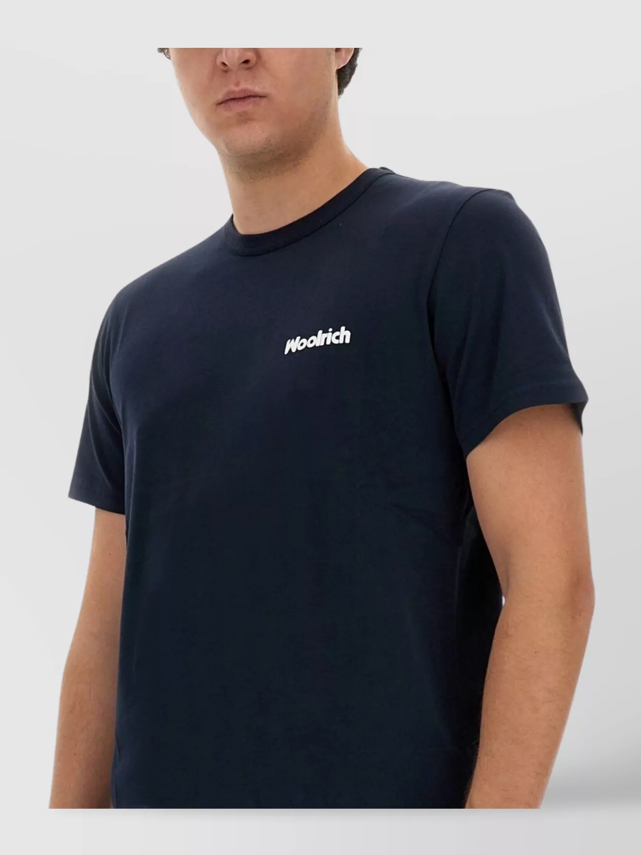 Woolrich Logo Crew Neck Graphic Print Short Sleeves