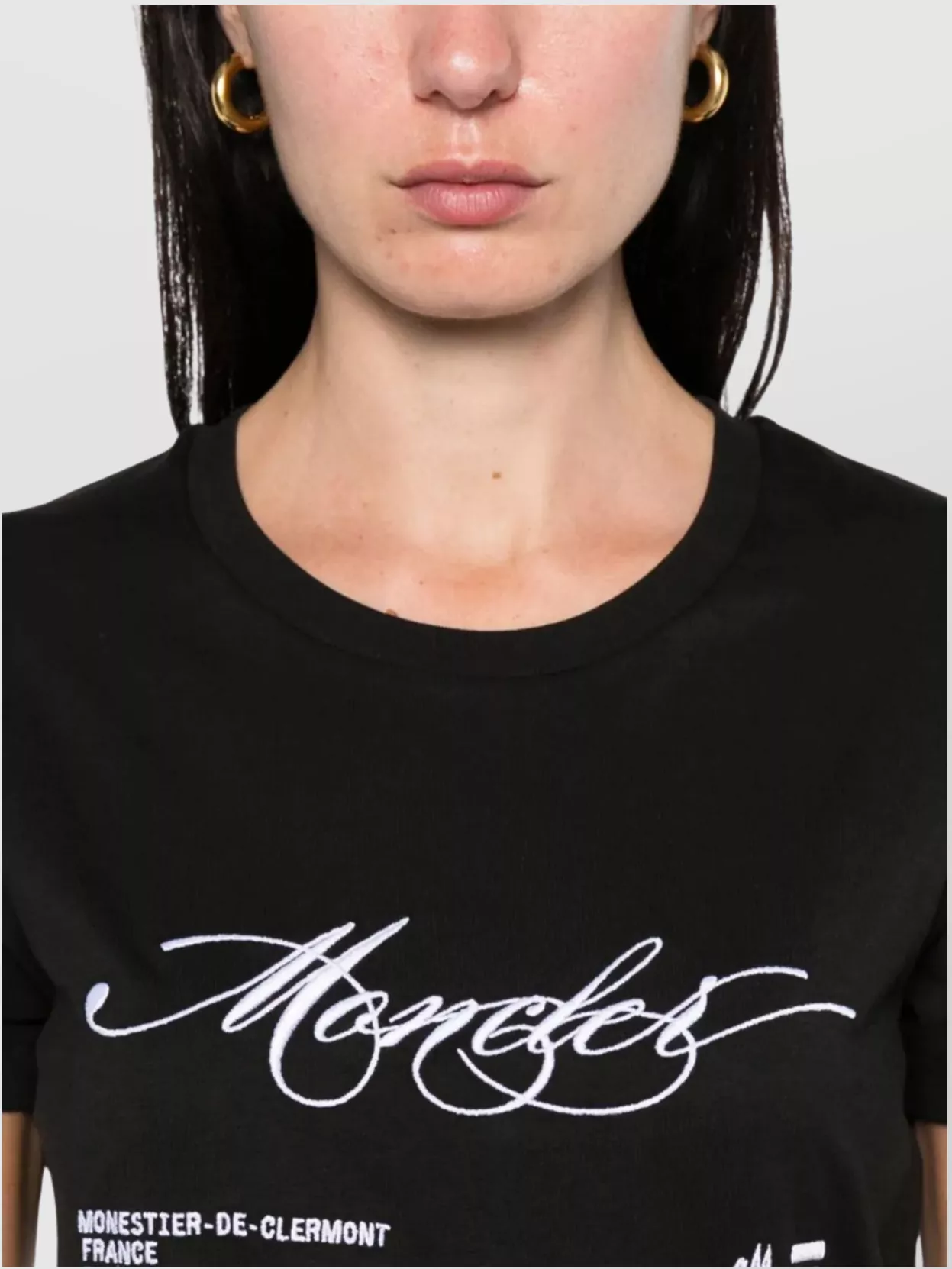 Moncler Short Sleeve Round Neck Graphic Print