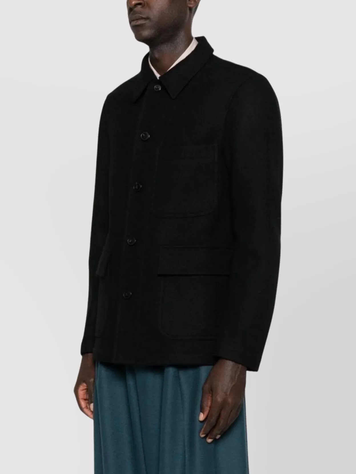 Dries Van Noten Tailored Blazer With Front Pockets And Long Sleeves In Black