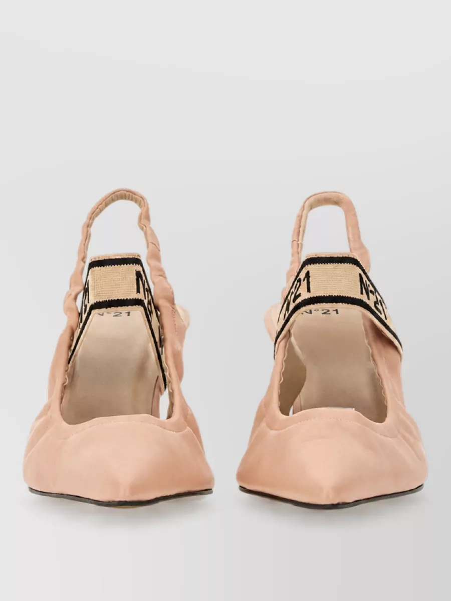 N 21 leather slingback pumps