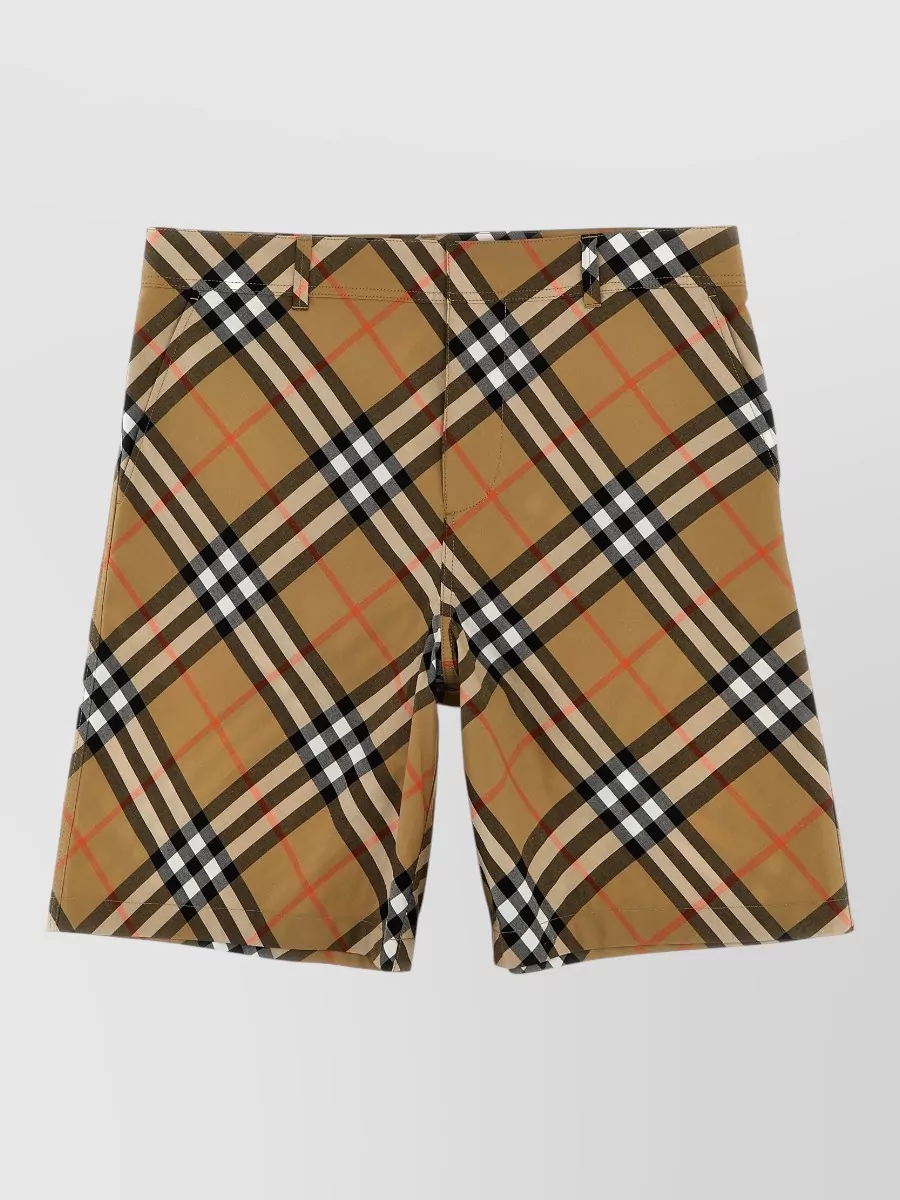 Burberry Cotton Check Bermuda Shorts