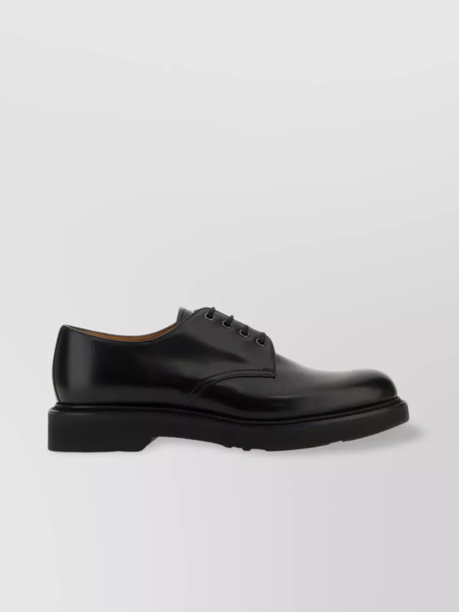 Shop Church's Pointed Toe Lynn Lace-up Shoes In Black