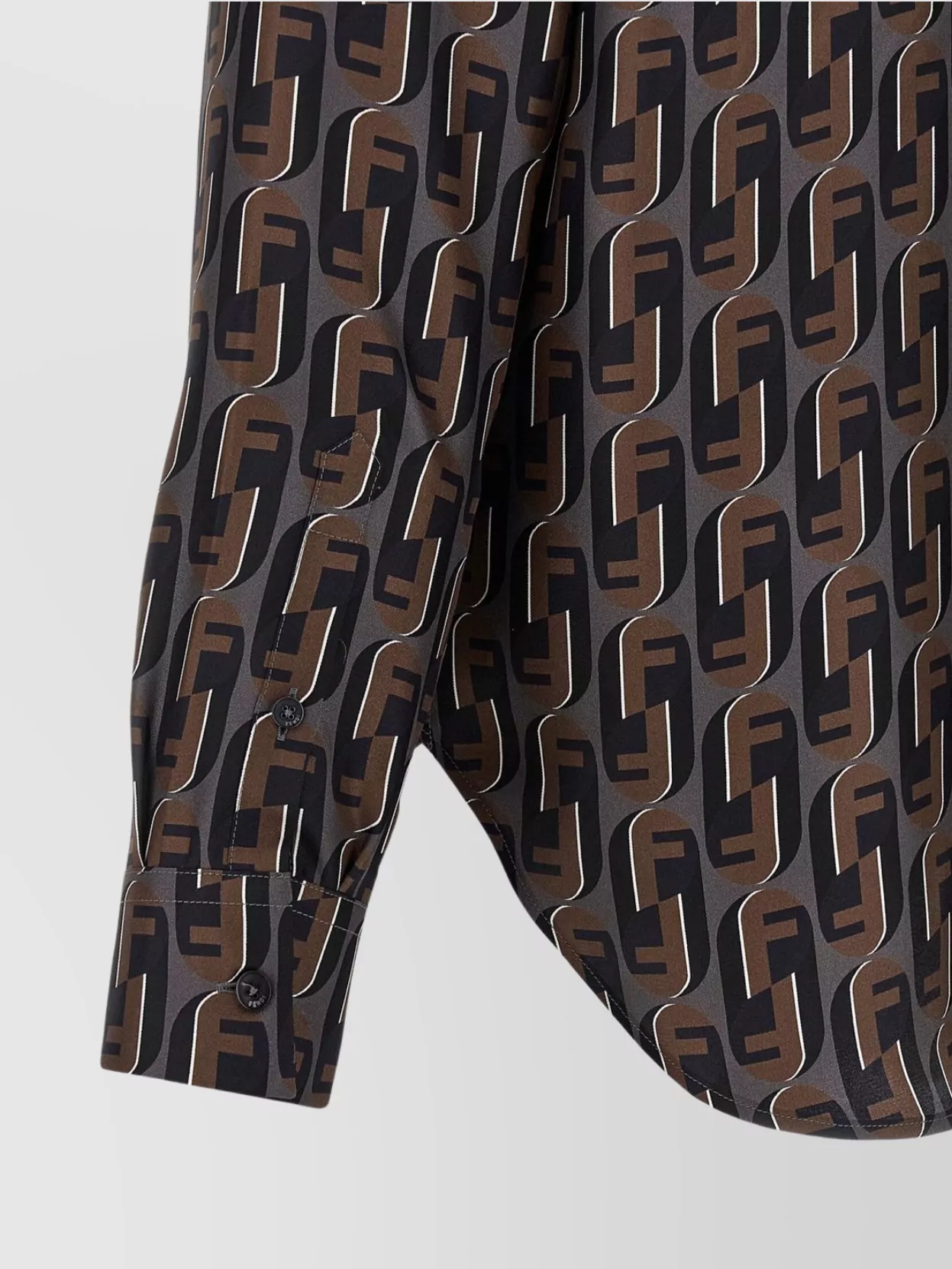 Fendi All-Over Print Long Sleeves Shirt