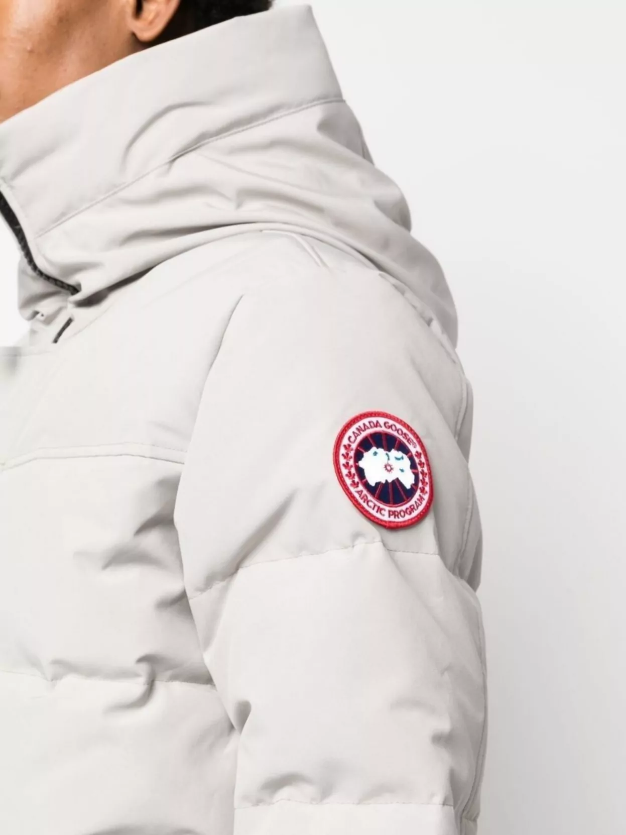 Canada Goose Short Parka With High Neck And Pockets