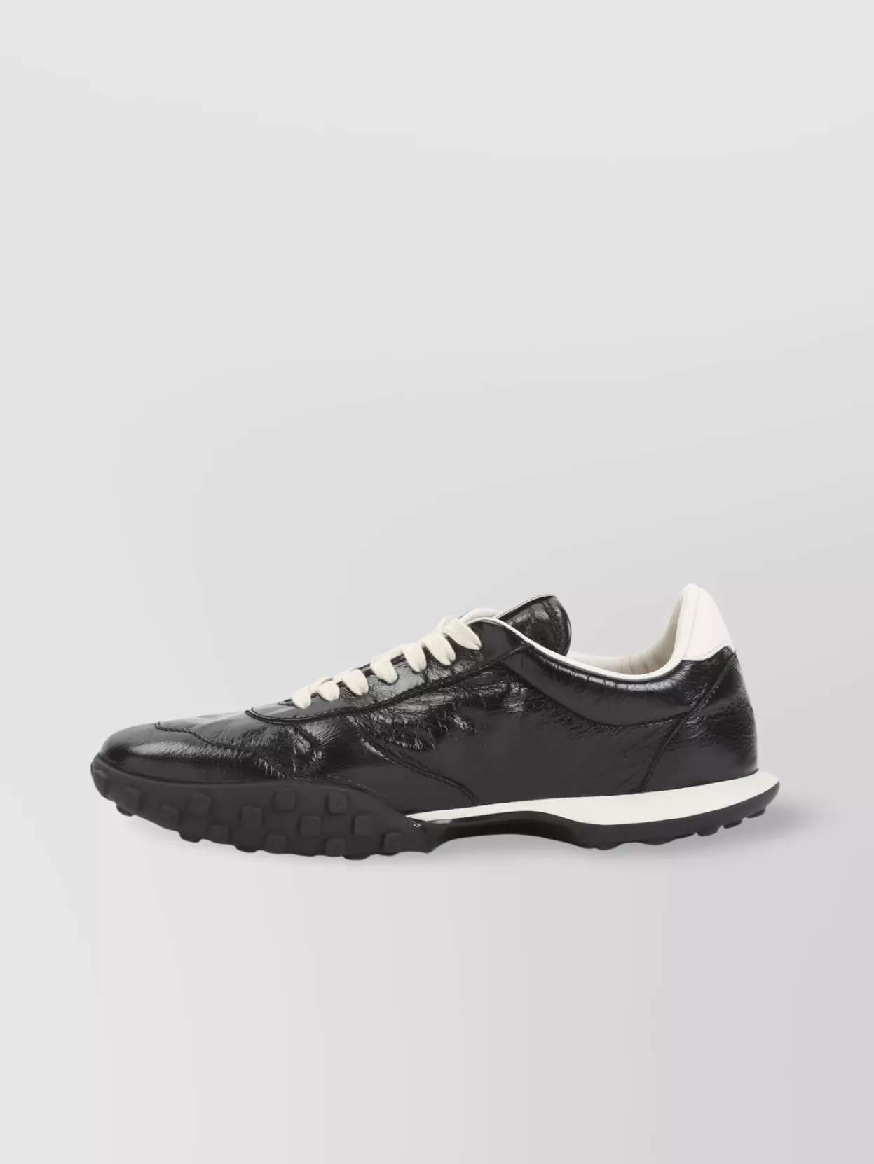 Jil Sander Low Top Leather Sneakers With Round Toe