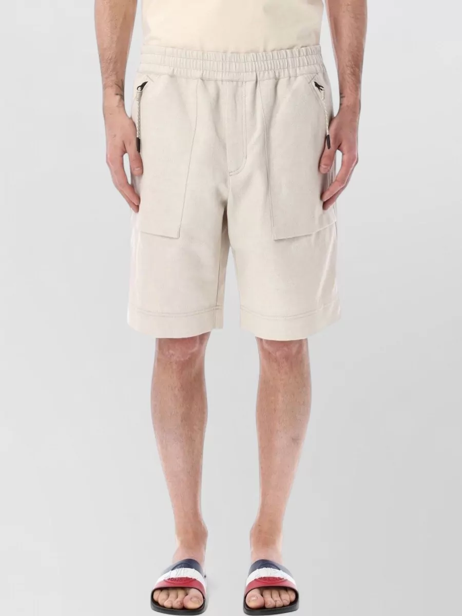Moncler Grenoble Cotton track shorts