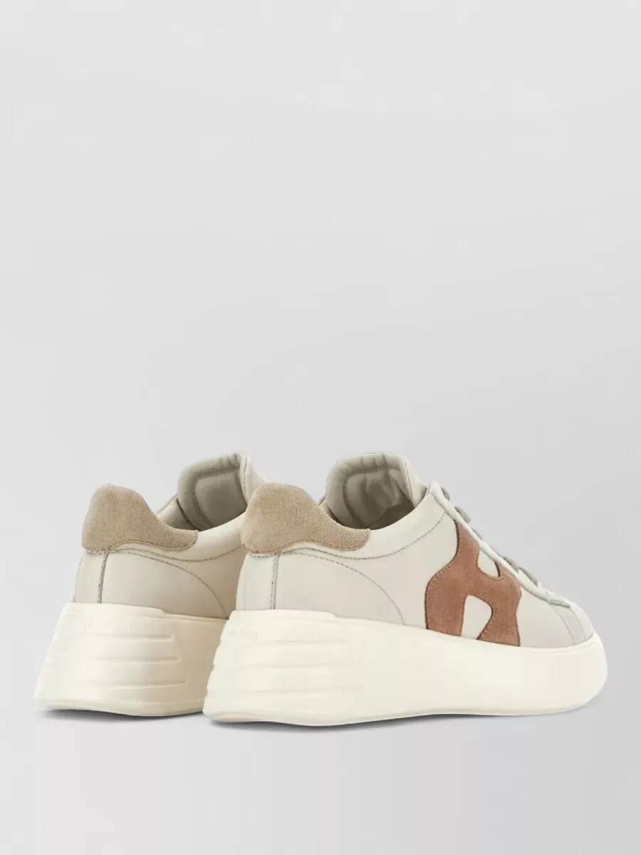 Hogan Leather Rebel Sneakers Suede Detail