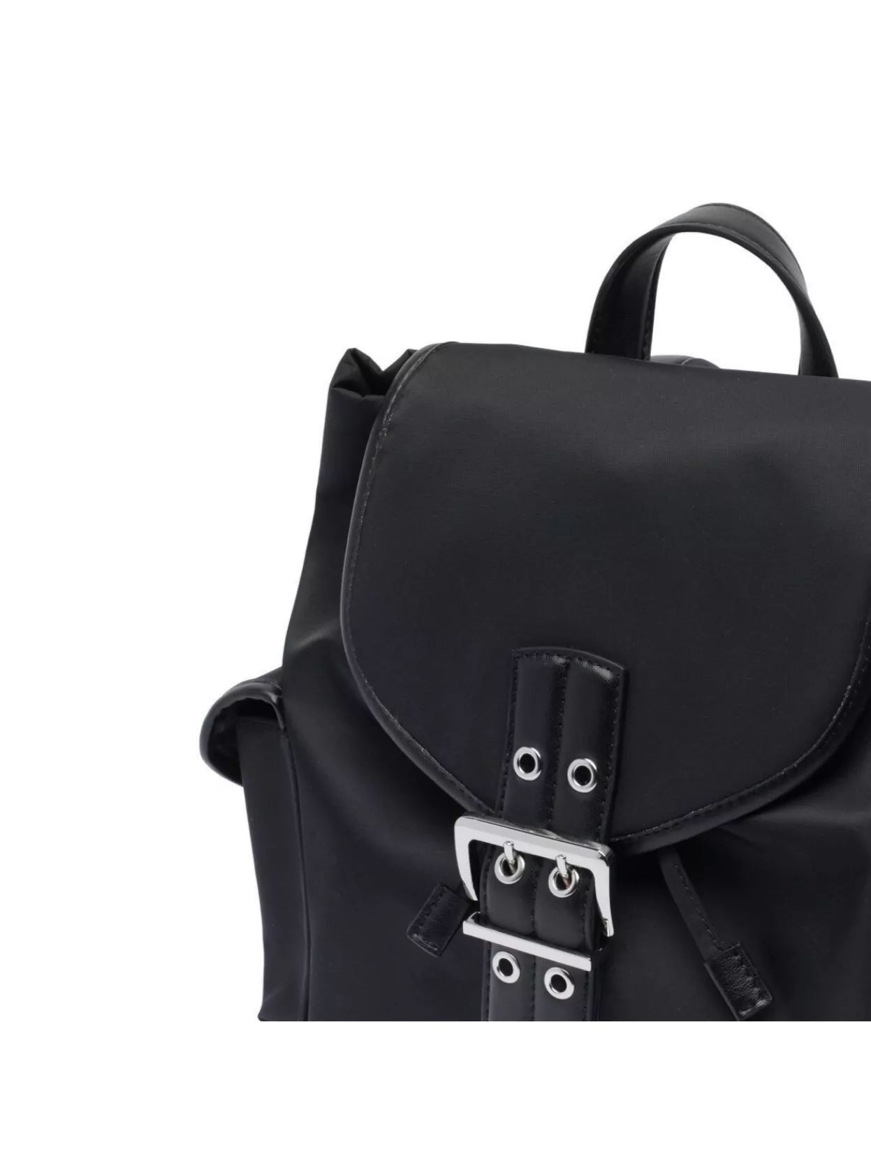 Ganni Magnetic Pockets Flap Backpack Handle