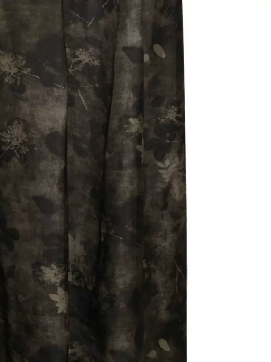 Uma Wang Printed Sleeveless Midi Dress
