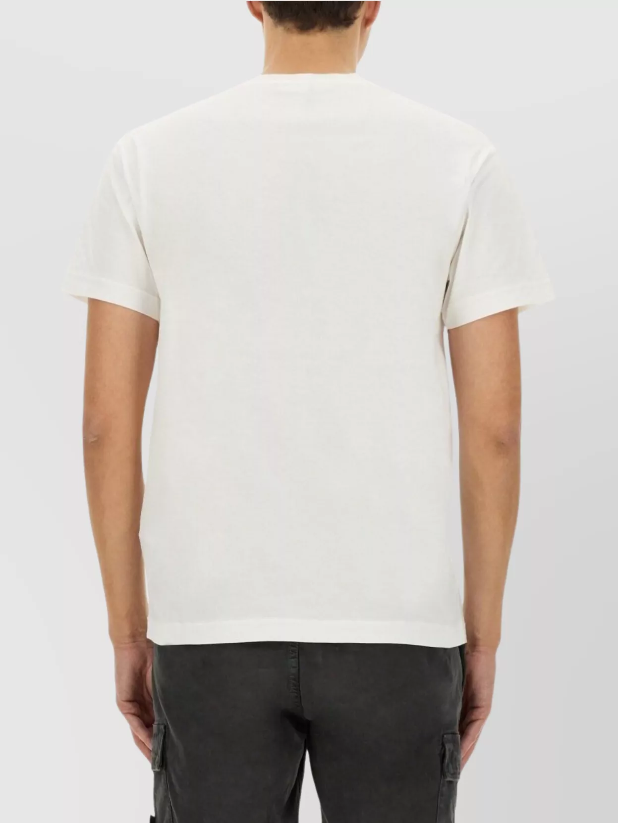 Stone Island Logo Crew Neck T-Shirt Short Sleeves