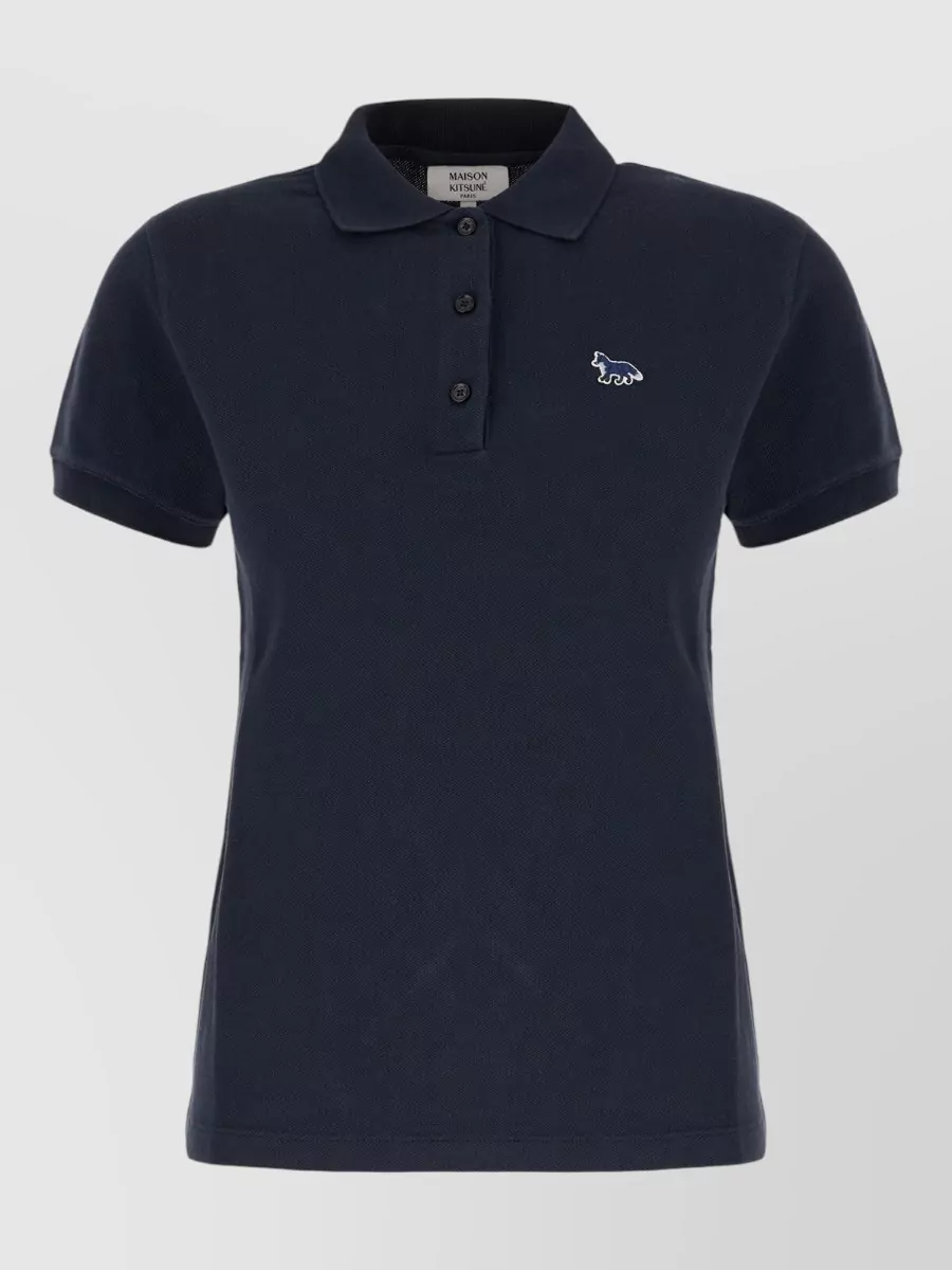 Maison Kitsuné cotton piqué short-sleeve polo shirt