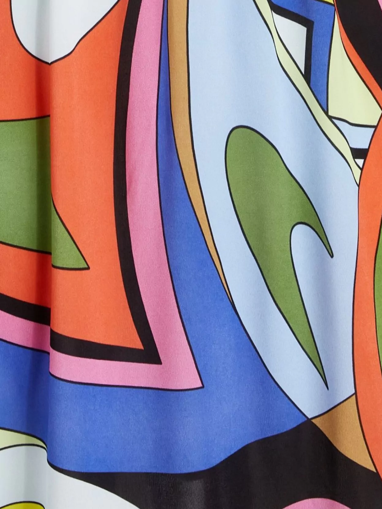 Moschino Viscose Printed Long Sleeve Mini Dress In Orange