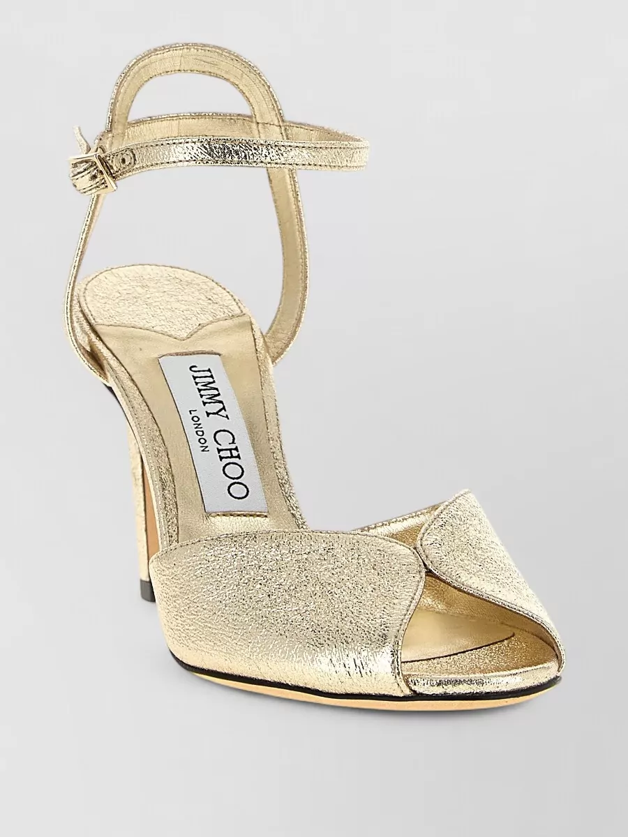 Jimmy Choo leather peep-toe sandals